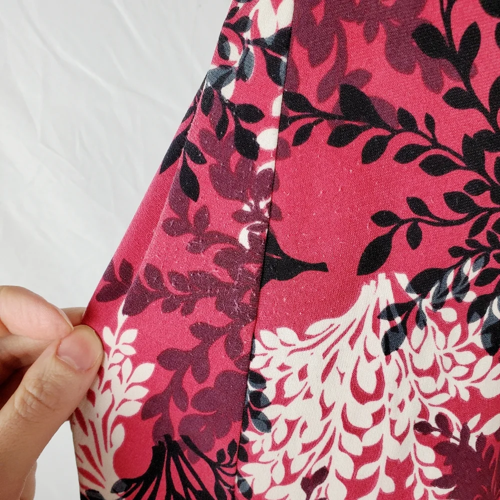 Vintage Y2K Charlotte Russe Floral Plunge Neck‎ Babydoll Top
